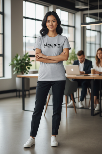 Kingdom Entrepreneur Sport Grey Tee – Chinese Female