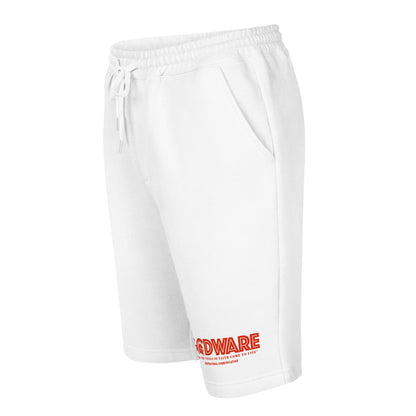 Godware Logo cotton fleece shorts (red poppy print)