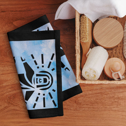 Just a Man Terry Hand towel - blue