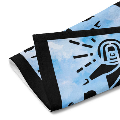 Just a Man Terry Hand towel - blue