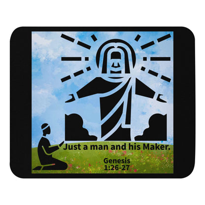 Man praying with God image