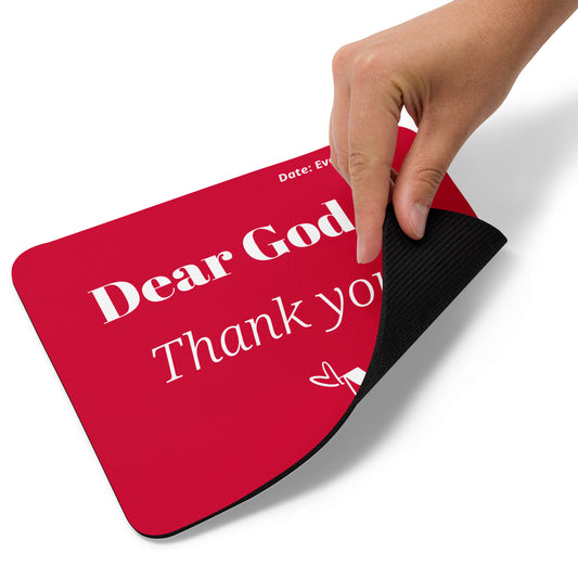 Dear God Mouse pad