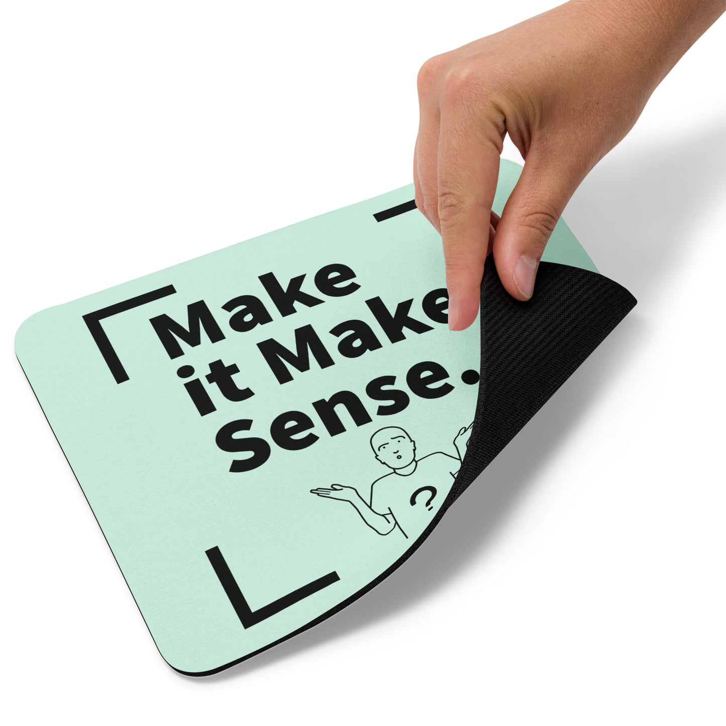 Make Sense Mouse pad - Mint/Black