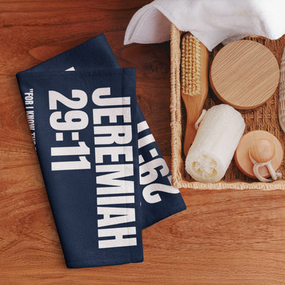Jeremiah 29:11 Hand Towel - Inspirational Christian Bathroom Decor | GodWare