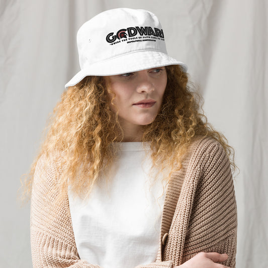 Brand Logo Organic bucket hat - Black print