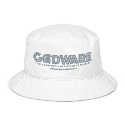 Godware Unisex Organic bucket hat - Grey print