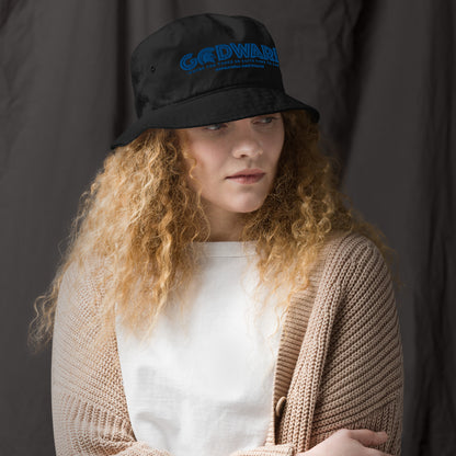 Brand Logo Organic bucket hat - Blue print