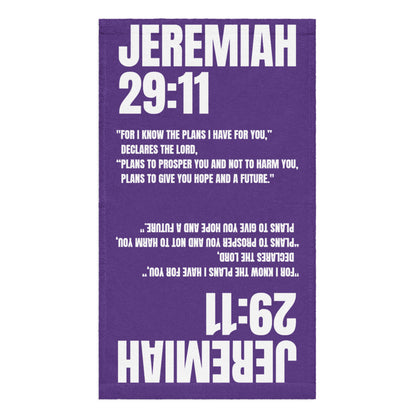 Jeremiah 29:11 Hand Towel - Inspirational Christian Bathroom Decor | GodWare
