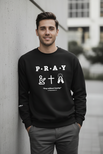 Pray Without Ceasing Sweatshirt Lifestyle