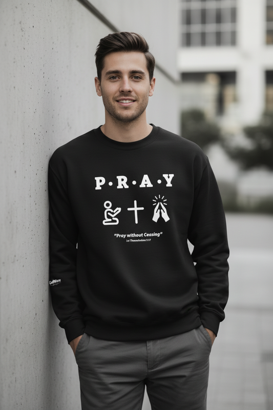 Pray Without Ceasing Sweatshirt Lifestyle