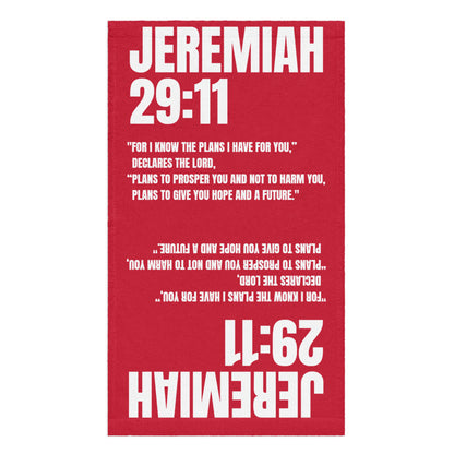 Jeremiah 29:11 Hand Towel - Inspirational Christian Bathroom Decor | GodWare