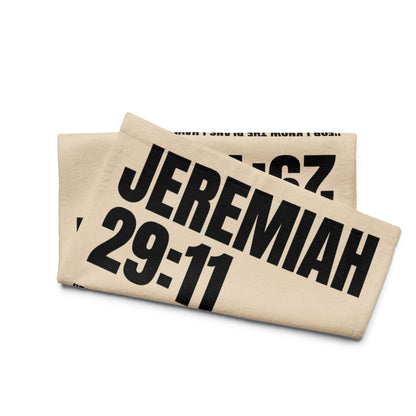 Jeremiah 29:11 Hand Towel - Inspirational Christian Bathroom Decor | GodWare