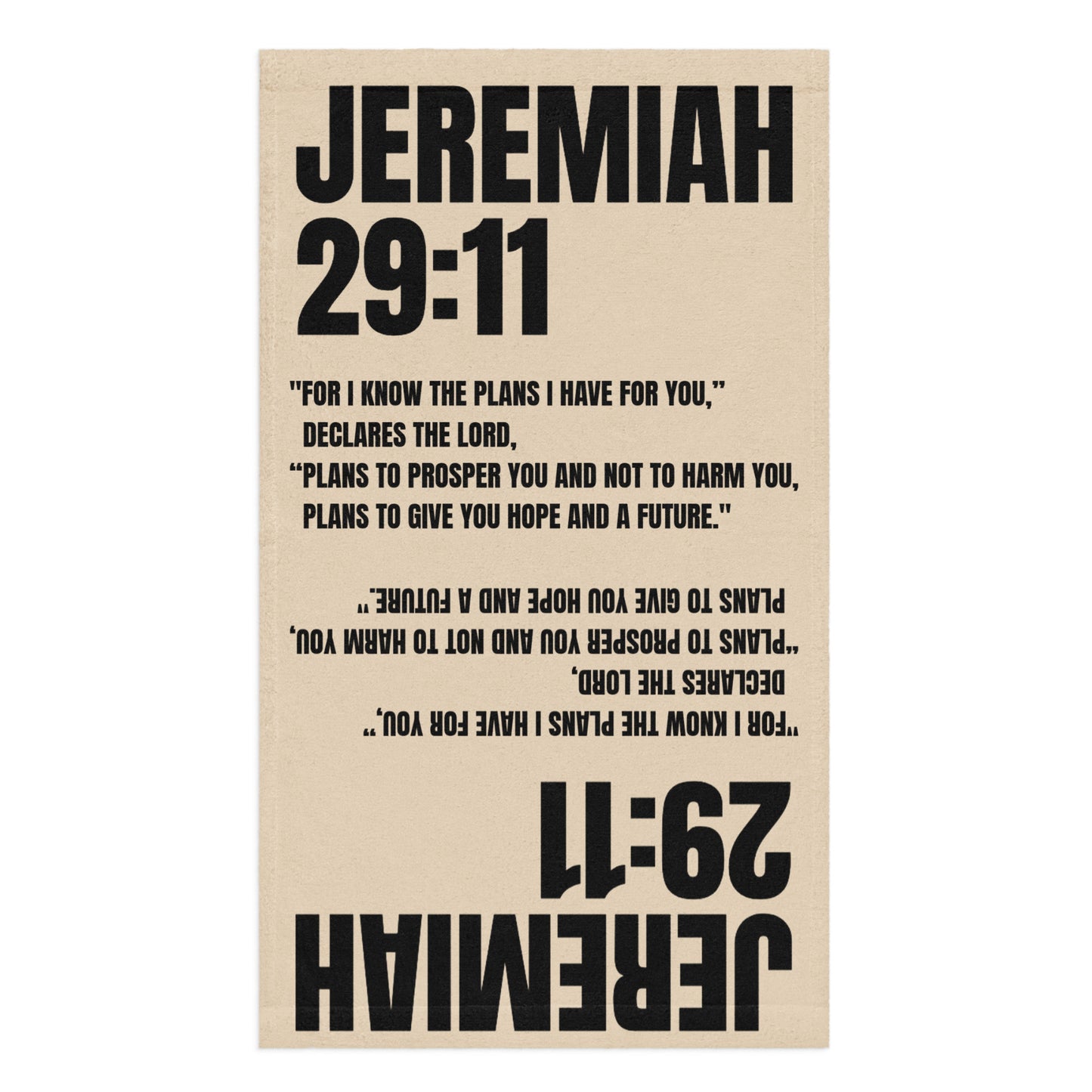 Jeremiah 29:11 Hand Towel - Inspirational Christian Bathroom Decor | GodWare