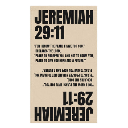 Jeremiah 29:11 Hand Towel - Inspirational Christian Bathroom Decor | GodWare