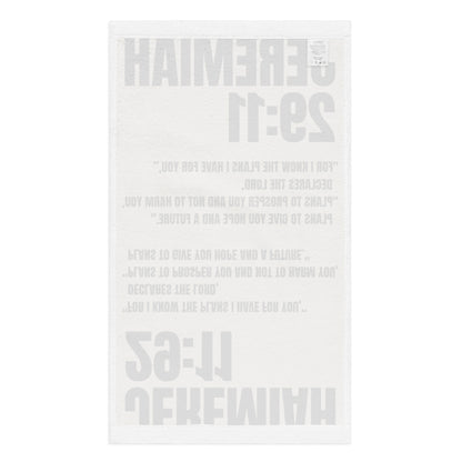 Jeremiah 29:11 Hand Towel - Inspirational Christian Bathroom Decor | GodWare