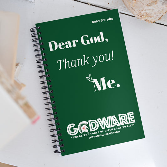 Dear God Spiral notebook - Forest