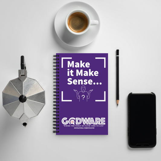 Make it Make Sense Spiral notebook - Purple