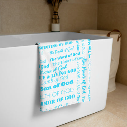 Attributes of God Towel - Turquoise