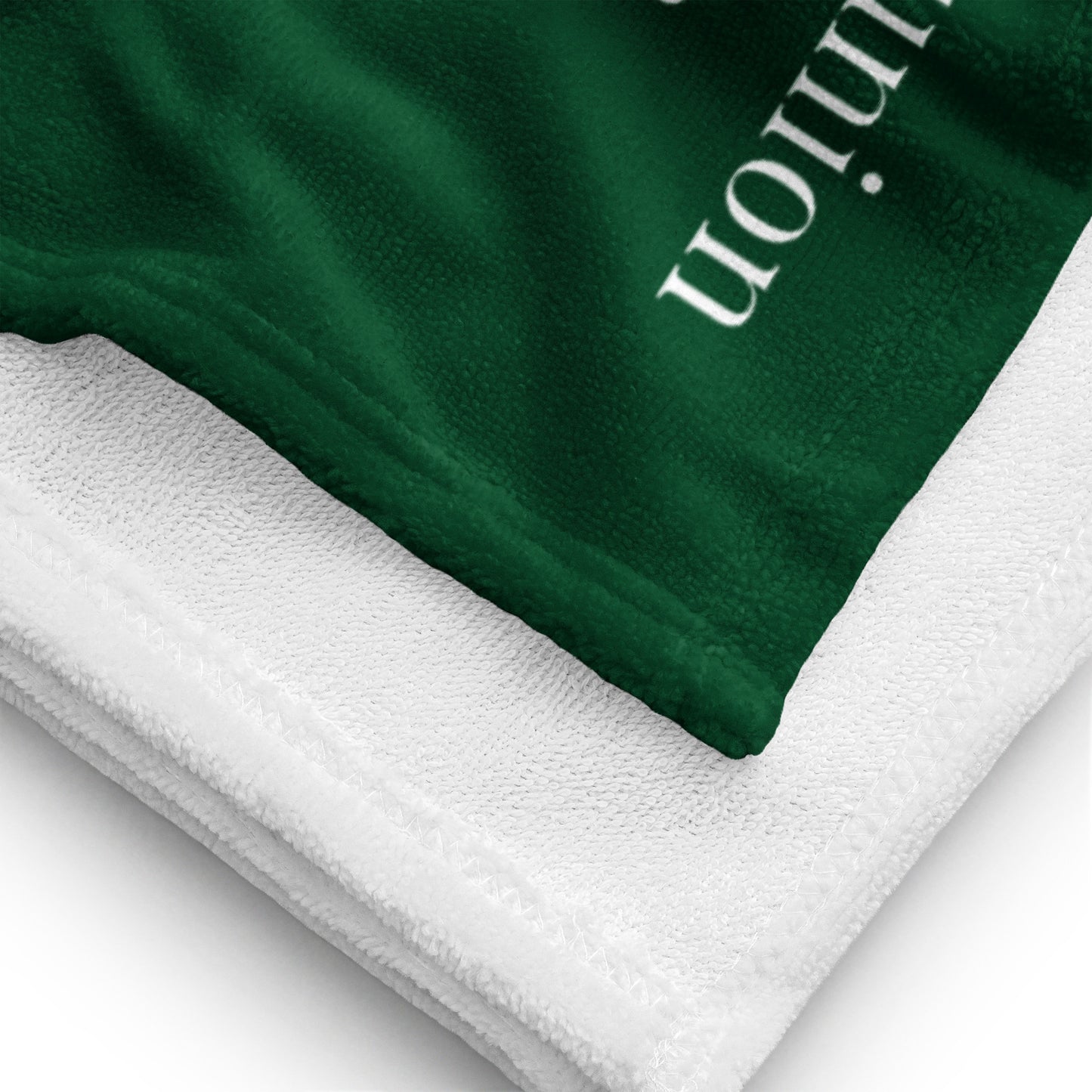 Worship collection inspirational towel - Forest Green