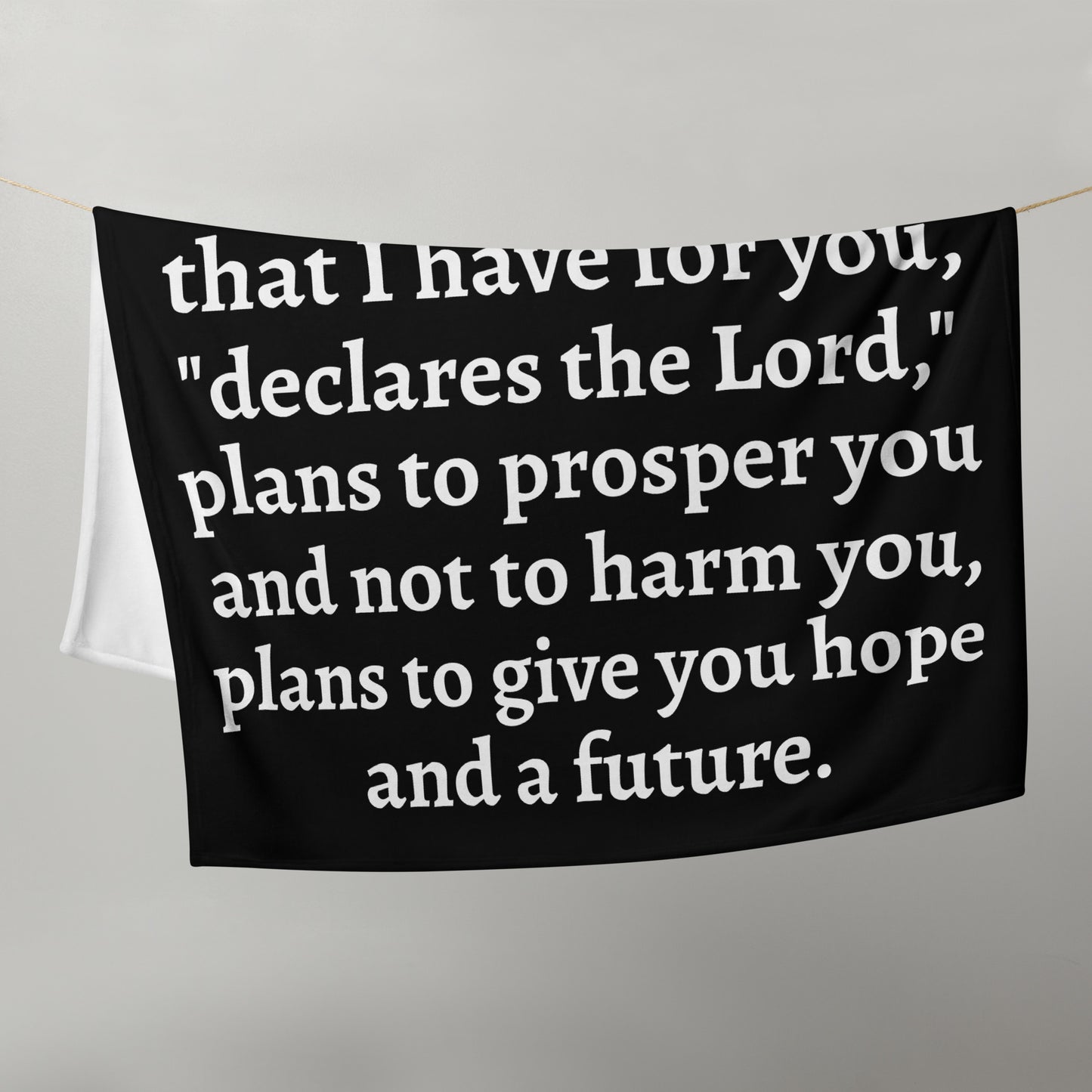 Jeremiah 29 Plush Throw Blanket - Faith-Inspired Home Decor | GodWare