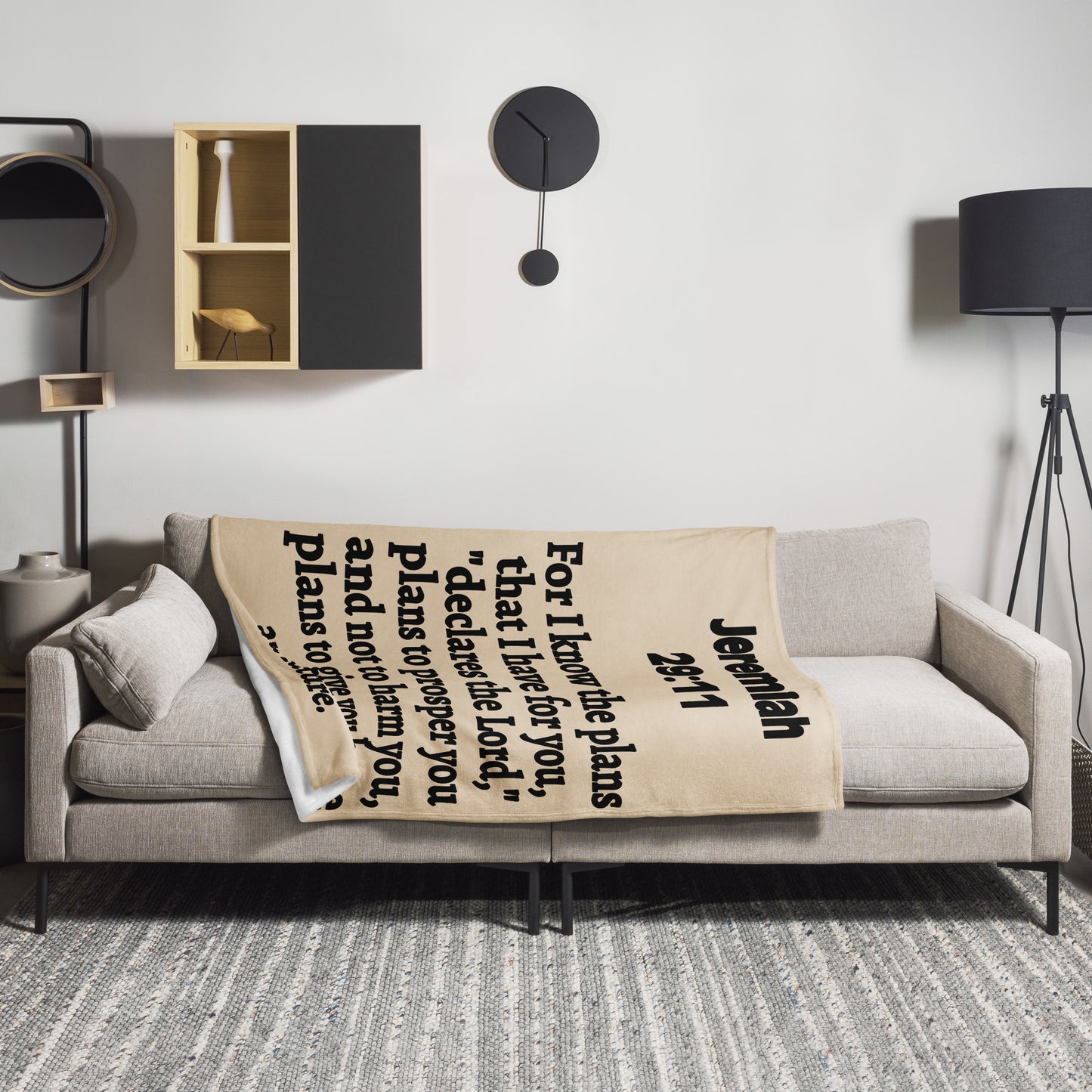 Jeremiah 29 Plush Throw Blanket - Faith-Inspired Home Decor | GodWare