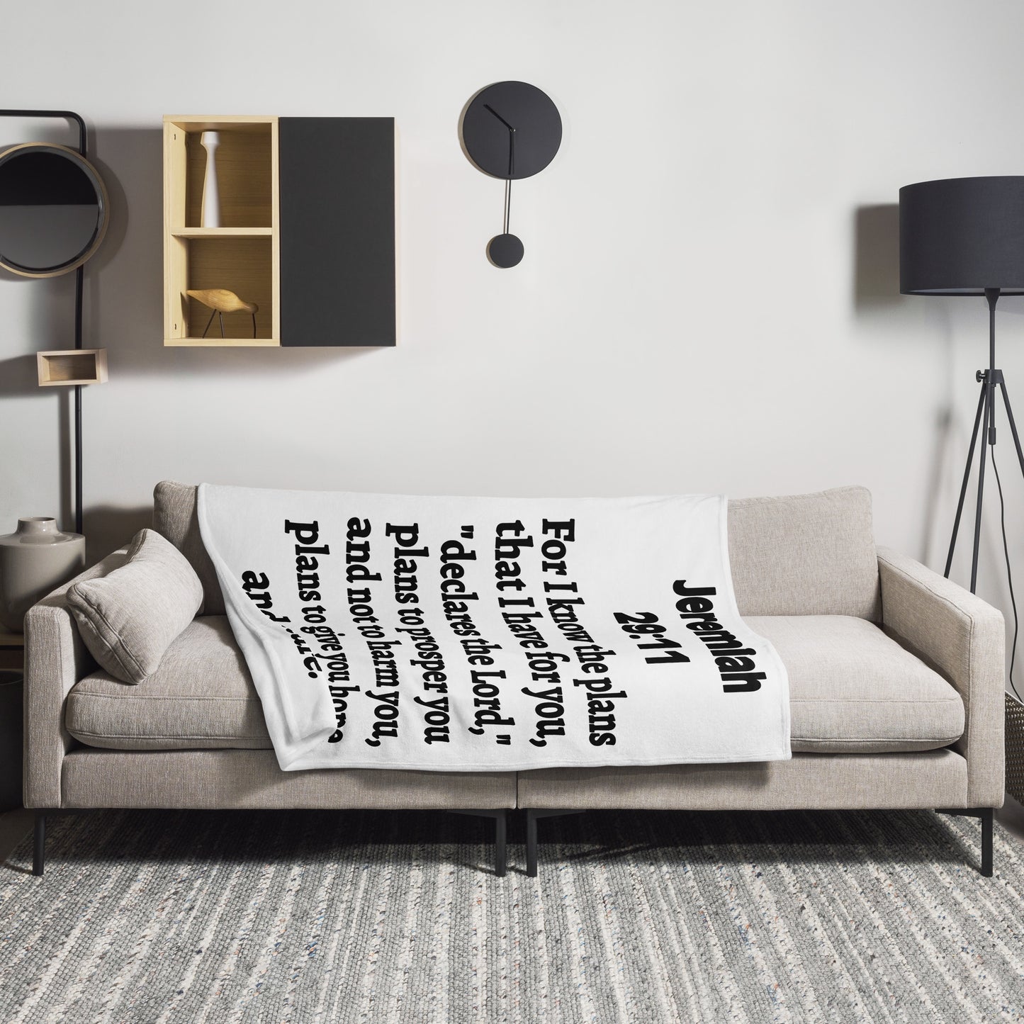 Jeremiah 29 Plush Throw Blanket - Faith-Inspired Home Decor | GodWare