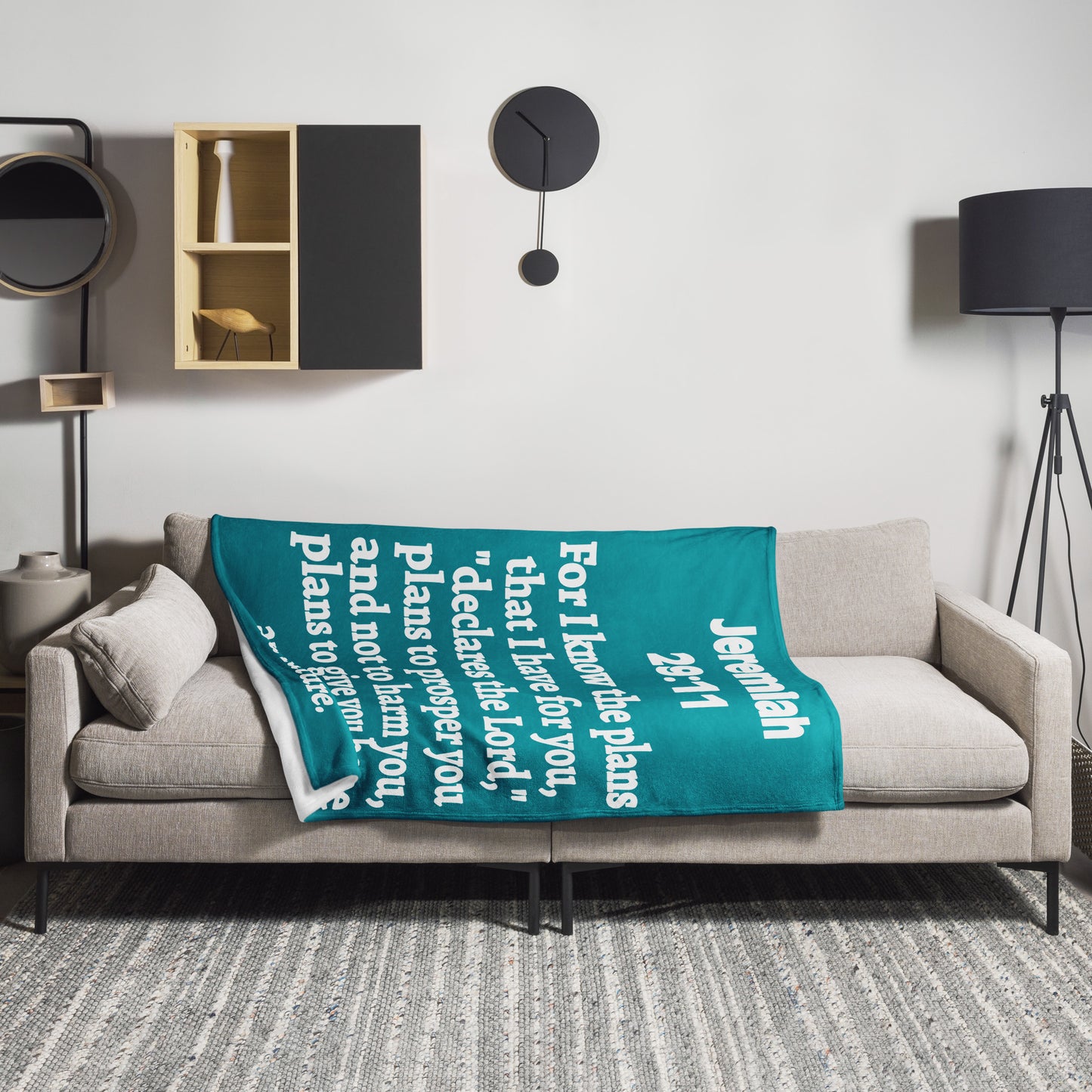 Jeremiah 29 Plush Throw Blanket - Faith-Inspired Home Decor | GodWare