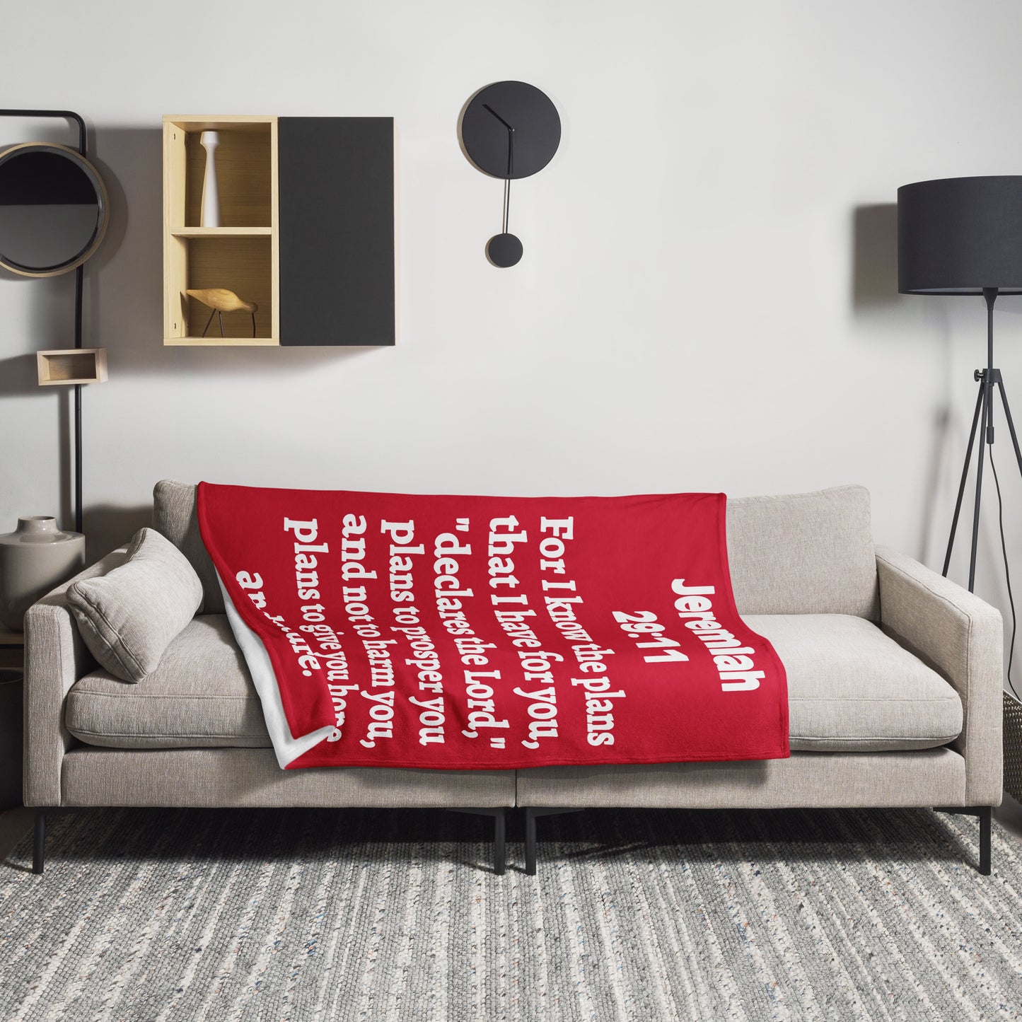 Jeremiah 29 Plush Throw Blanket - Faith-Inspired Home Decor | GodWare