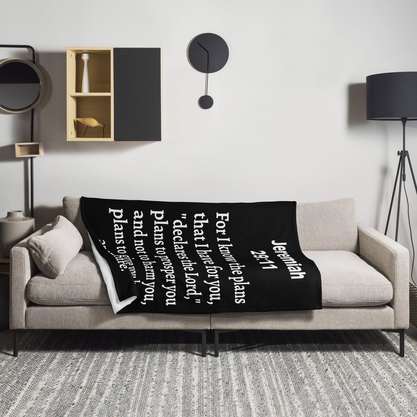 Jeremiah 29 Plush Throw Blanket - Faith-Inspired Home Decor | GodWare