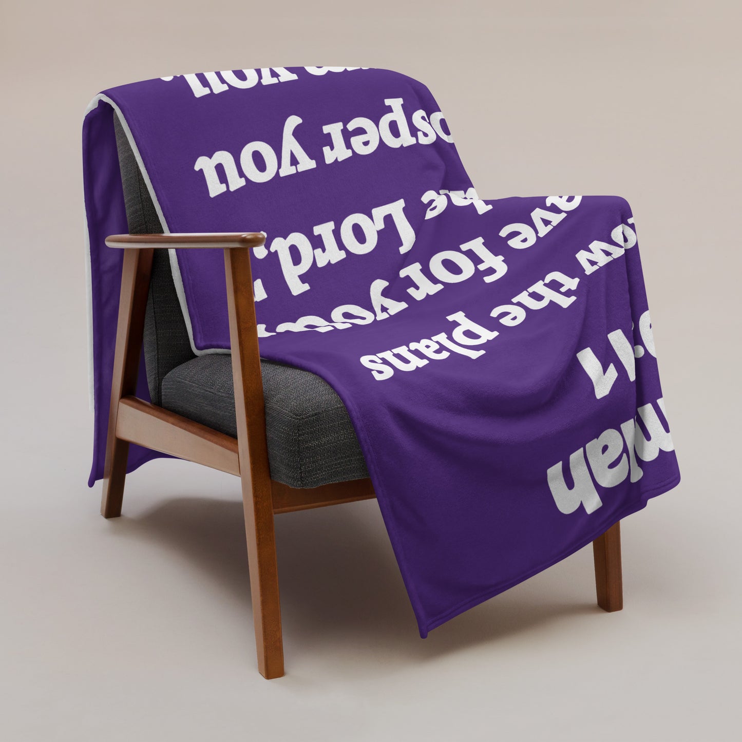 Jeremiah 29 Plush Throw Blanket - Faith-Inspired Home Decor | GodWare