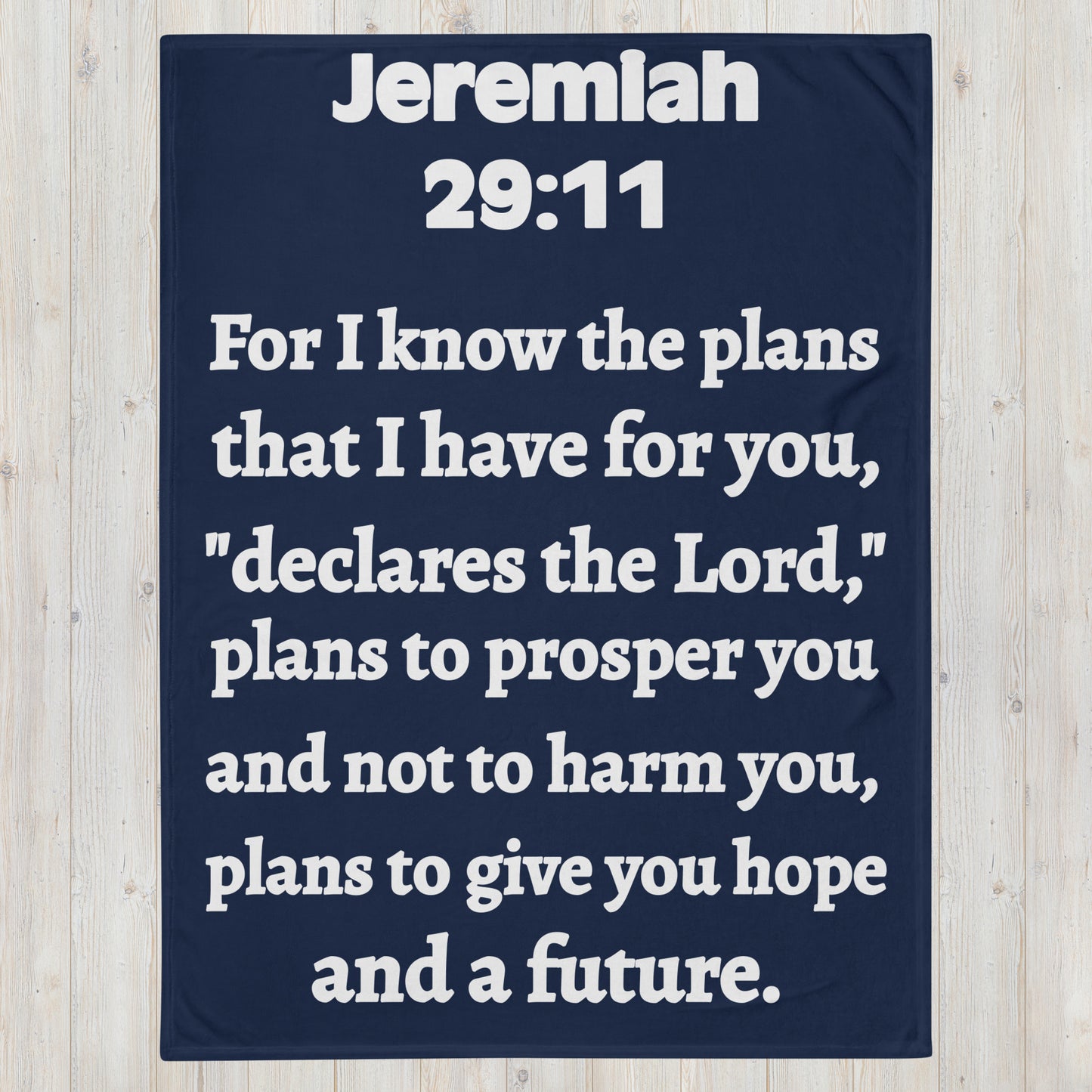 Jeremiah 29 Plush Throw Blanket - Faith-Inspired Home Decor | GodWare
