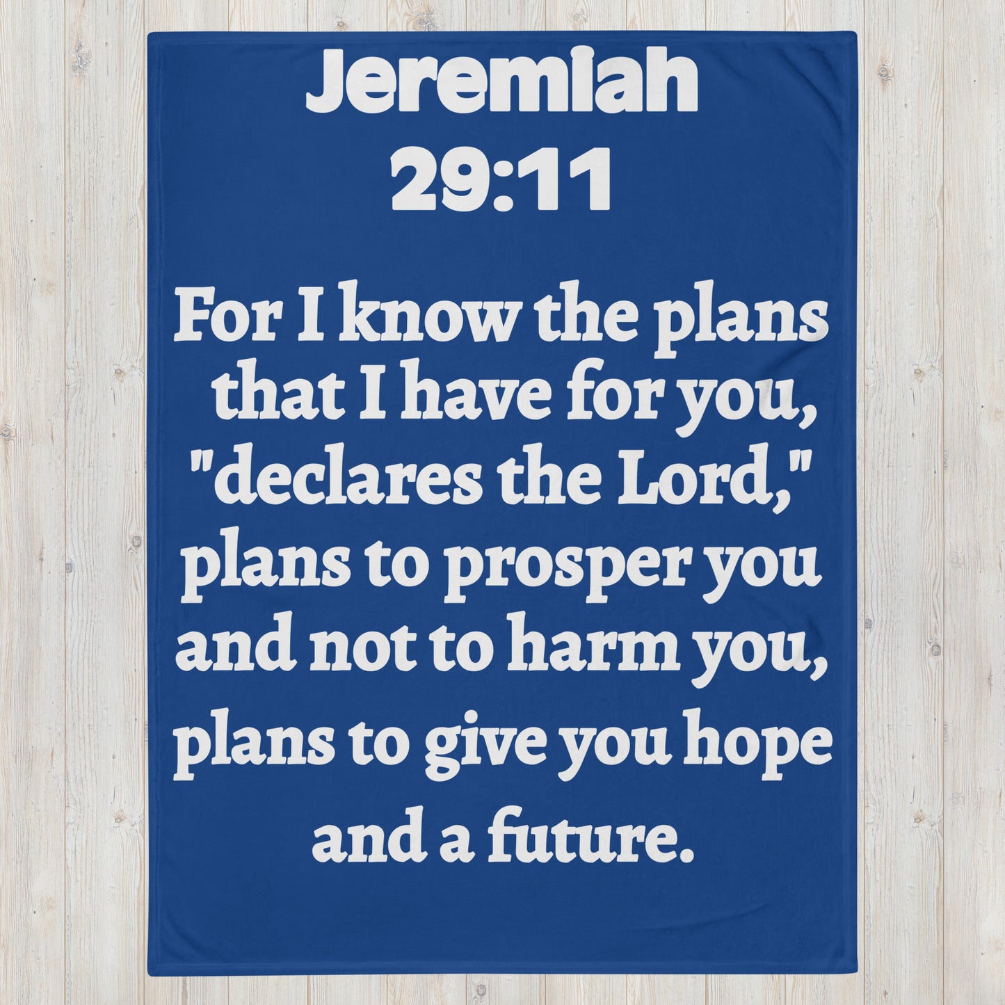 Jeremiah 29 Plush Throw Blanket - Faith-Inspired Home Decor | GodWare