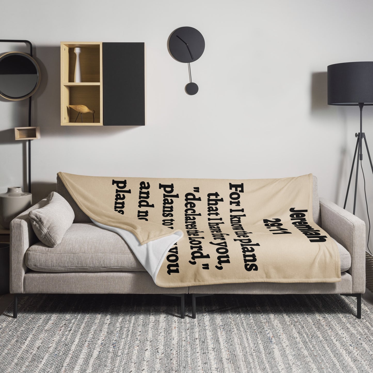 Jeremiah 29 Plush Throw Blanket - Faith-Inspired Home Decor | GodWare