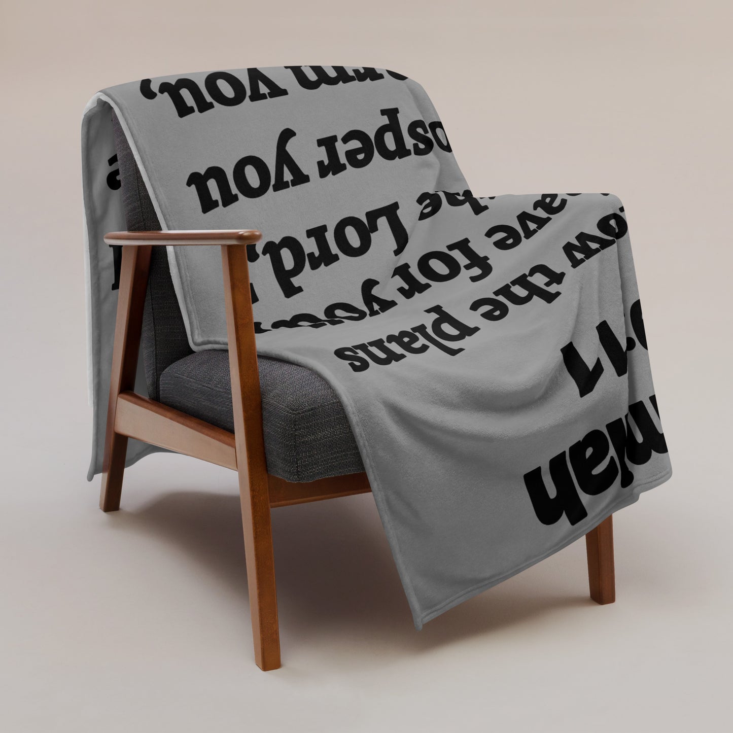 Jeremiah 29 Plush Throw Blanket - Faith-Inspired Home Decor | GodWare