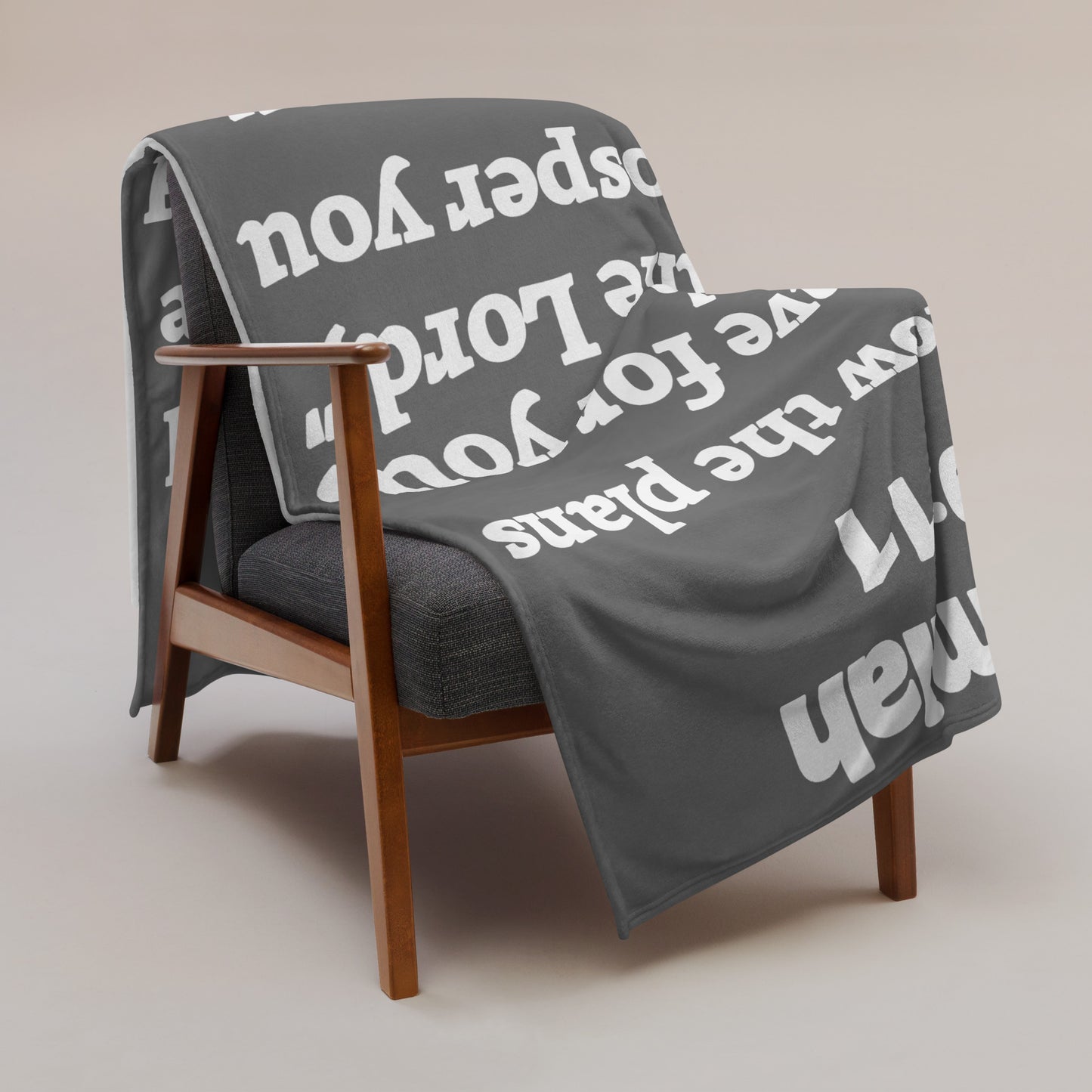 Jeremiah 29 Plush Throw Blanket - Faith-Inspired Home Decor | GodWare