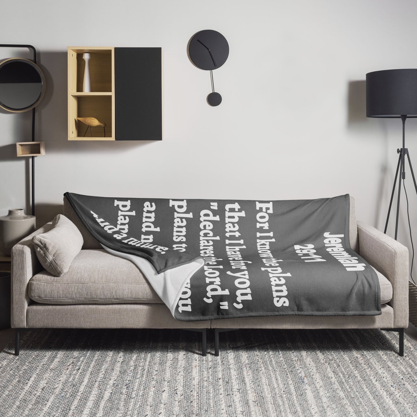 Jeremiah 29 Plush Throw Blanket - Faith-Inspired Home Decor | GodWare