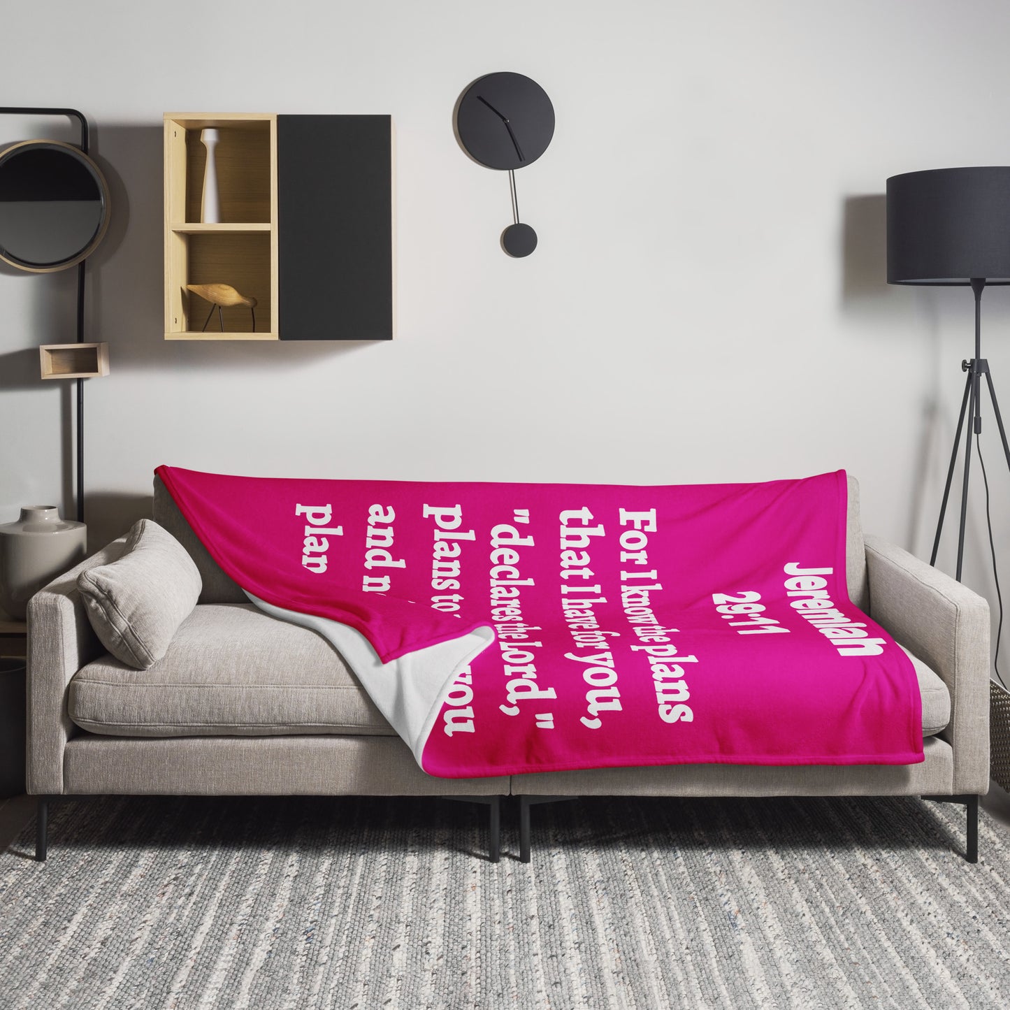 Jeremiah 29 Plush Throw Blanket - Faith-Inspired Home Decor | GodWare