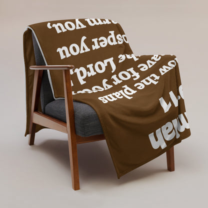 Jeremiah 29 Plush Throw Blanket - Faith-Inspired Home Decor | GodWare