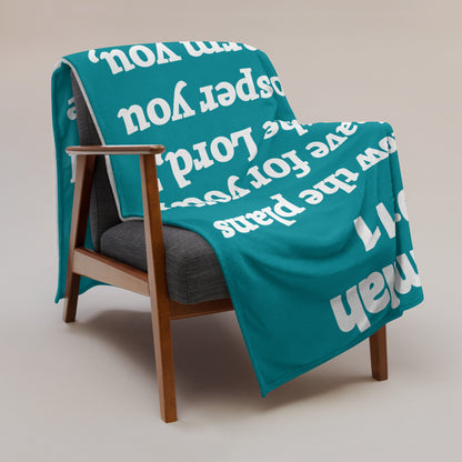 Jeremiah 29 Plush Throw Blanket - Faith-Inspired Home Decor | GodWare