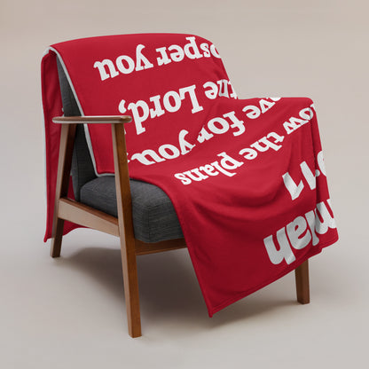 Jeremiah 29 Plush Throw Blanket - Faith-Inspired Home Decor | GodWare