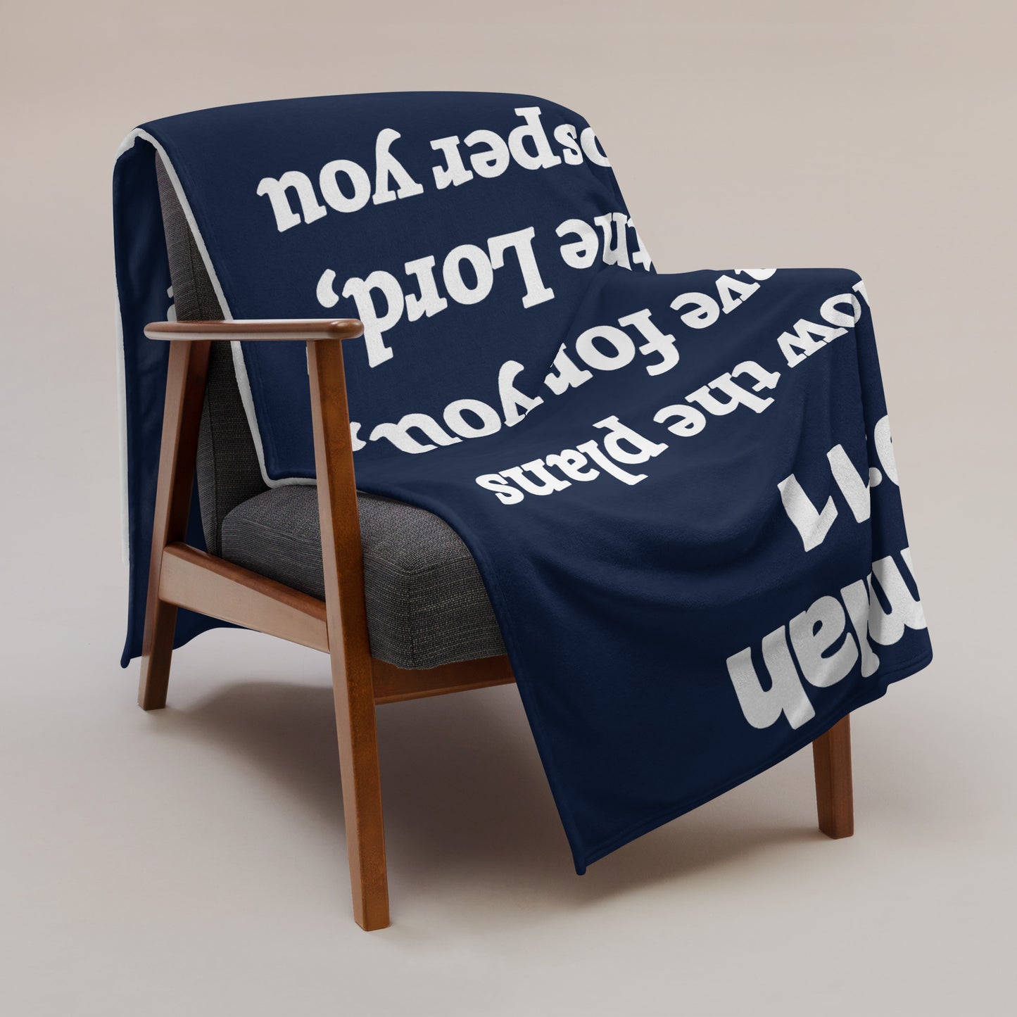 Jeremiah 29 Plush Throw Blanket - Faith-Inspired Home Decor | GodWare