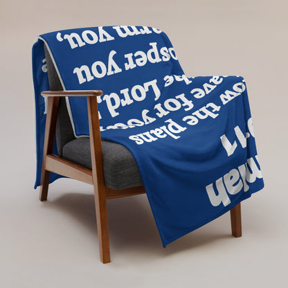 Jeremiah 29 Plush Throw Blanket - Faith-Inspired Home Decor | GodWare