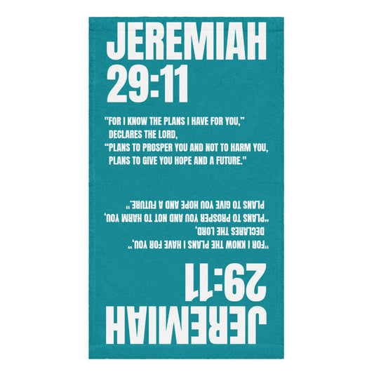 Jeremiah 29:11 Hand Towel - Inspirational Christian Bathroom Decor | GodWare