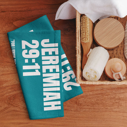 Jeremiah 29:11 Hand Towel - Inspirational Christian Bathroom Decor | GodWare
