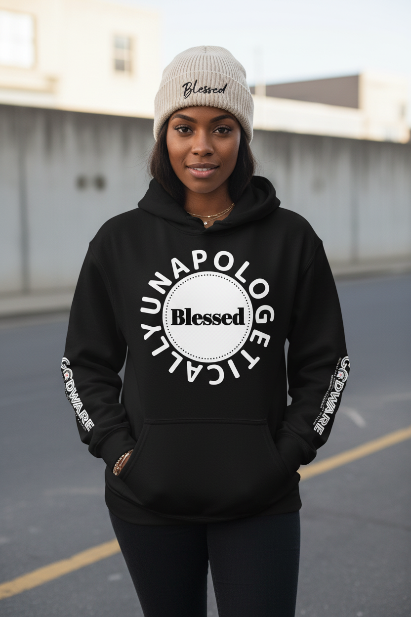 Unapologetically Blessed Hoodie & Blessed Beanie Lifestyle
