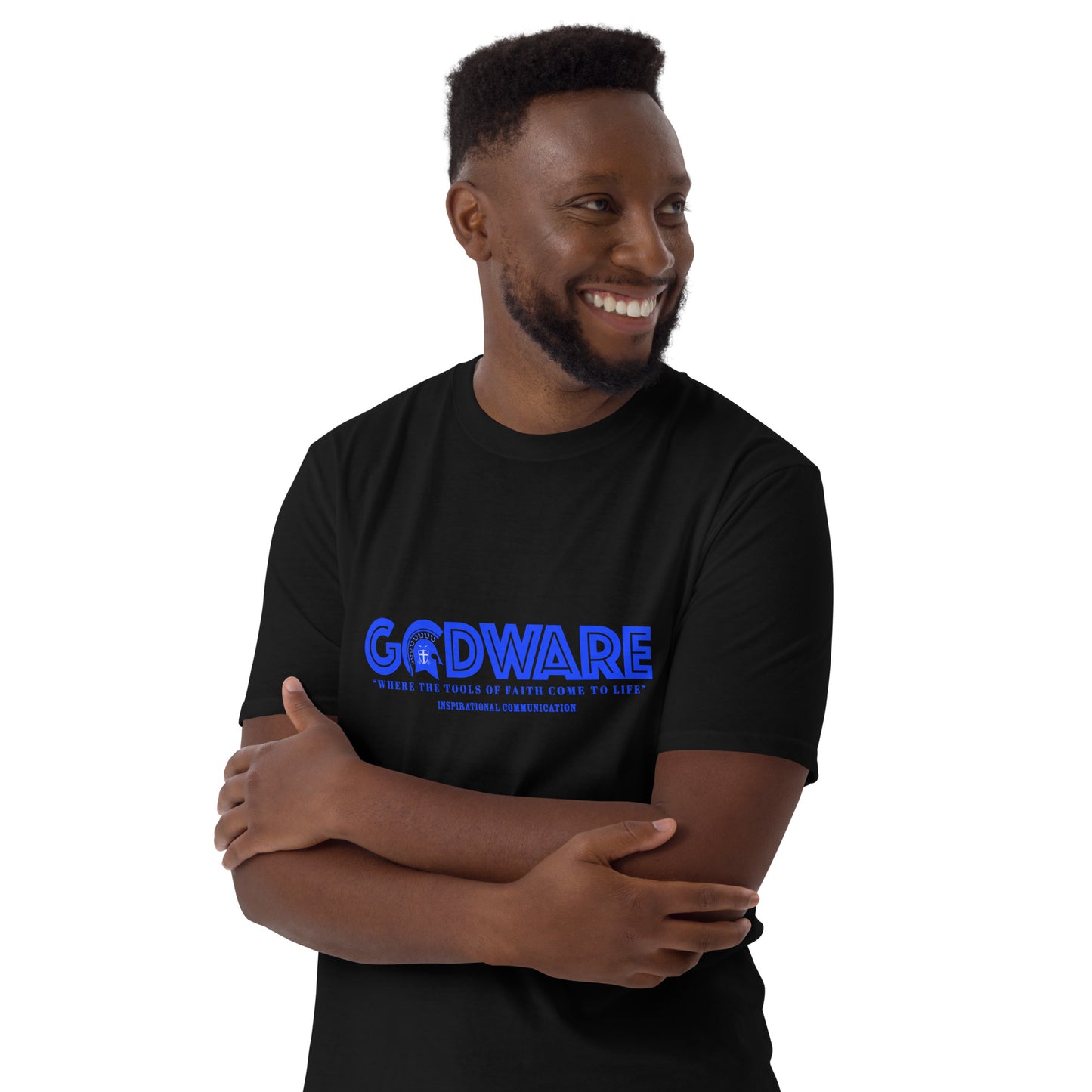 Godware Logo Softstyle Unisex T-Shirt (royal blue print)