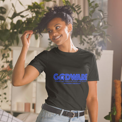 Godware Logo Softstyle Unisex T-Shirt (royal blue print)