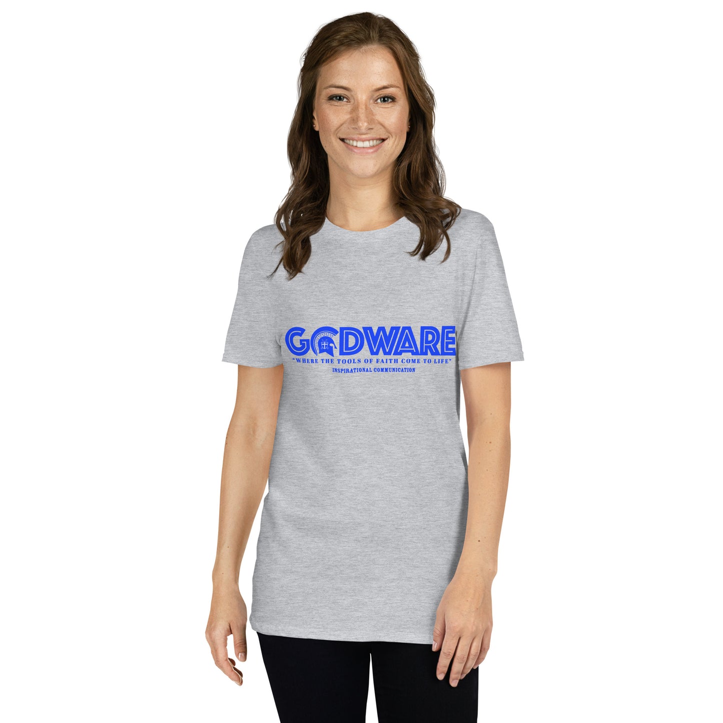 Godware Logo Softstyle Unisex T-Shirt (royal blue print)