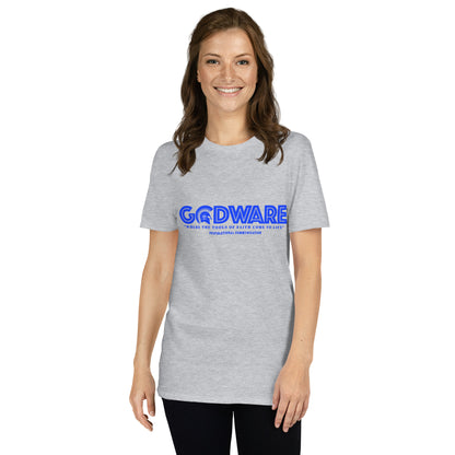 Godware Logo Softstyle Unisex T-Shirt (royal blue print)