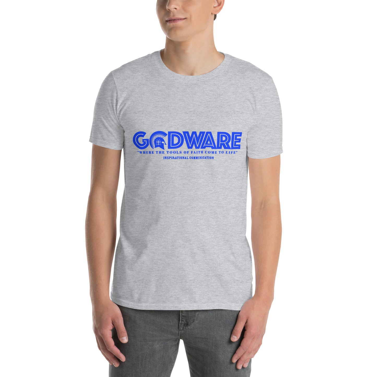 Godware Logo Softstyle Unisex T-Shirt (royal blue print)